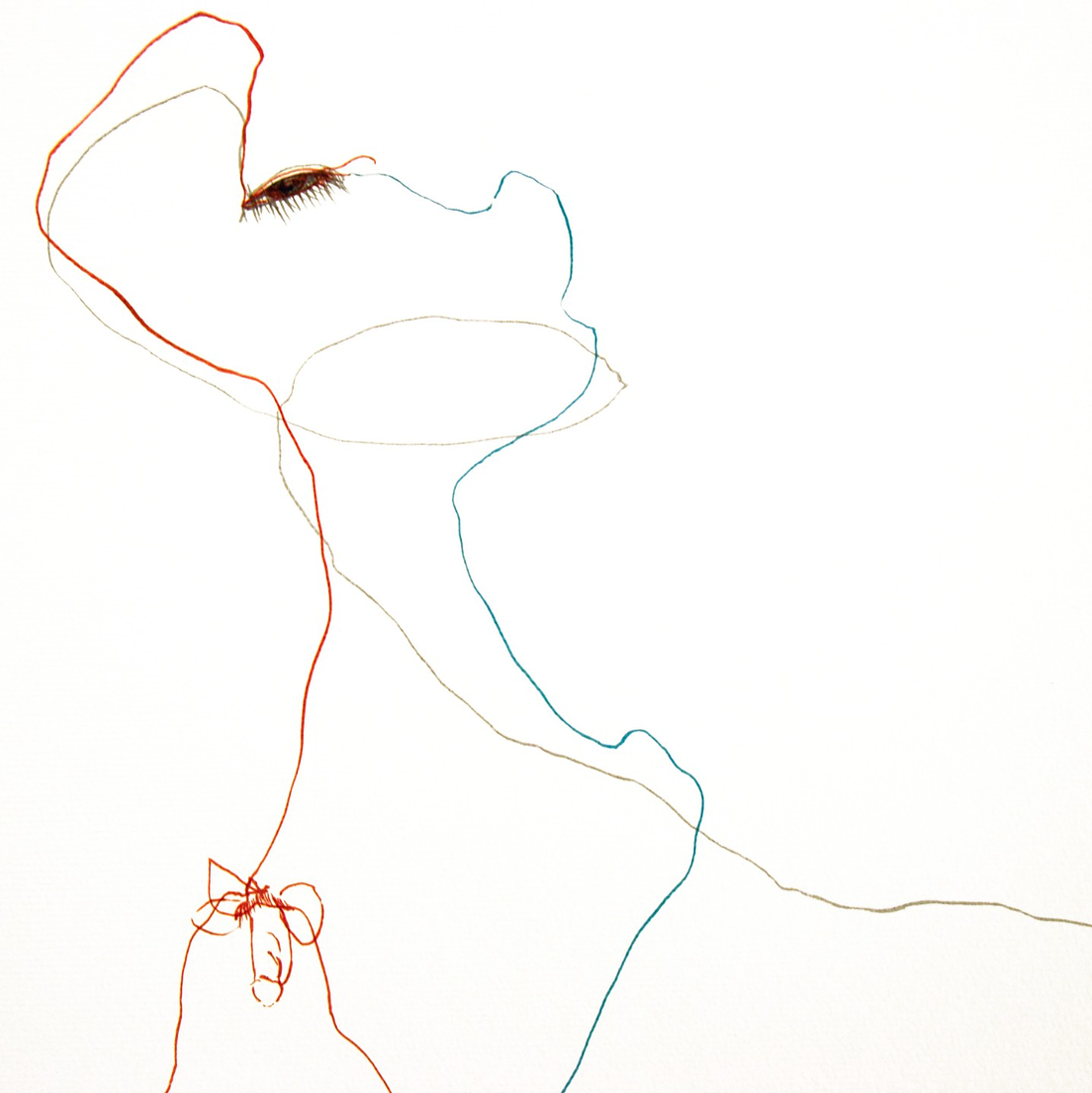 #eye on you, 12" h x 18" w, 2012, Ink on archival paper