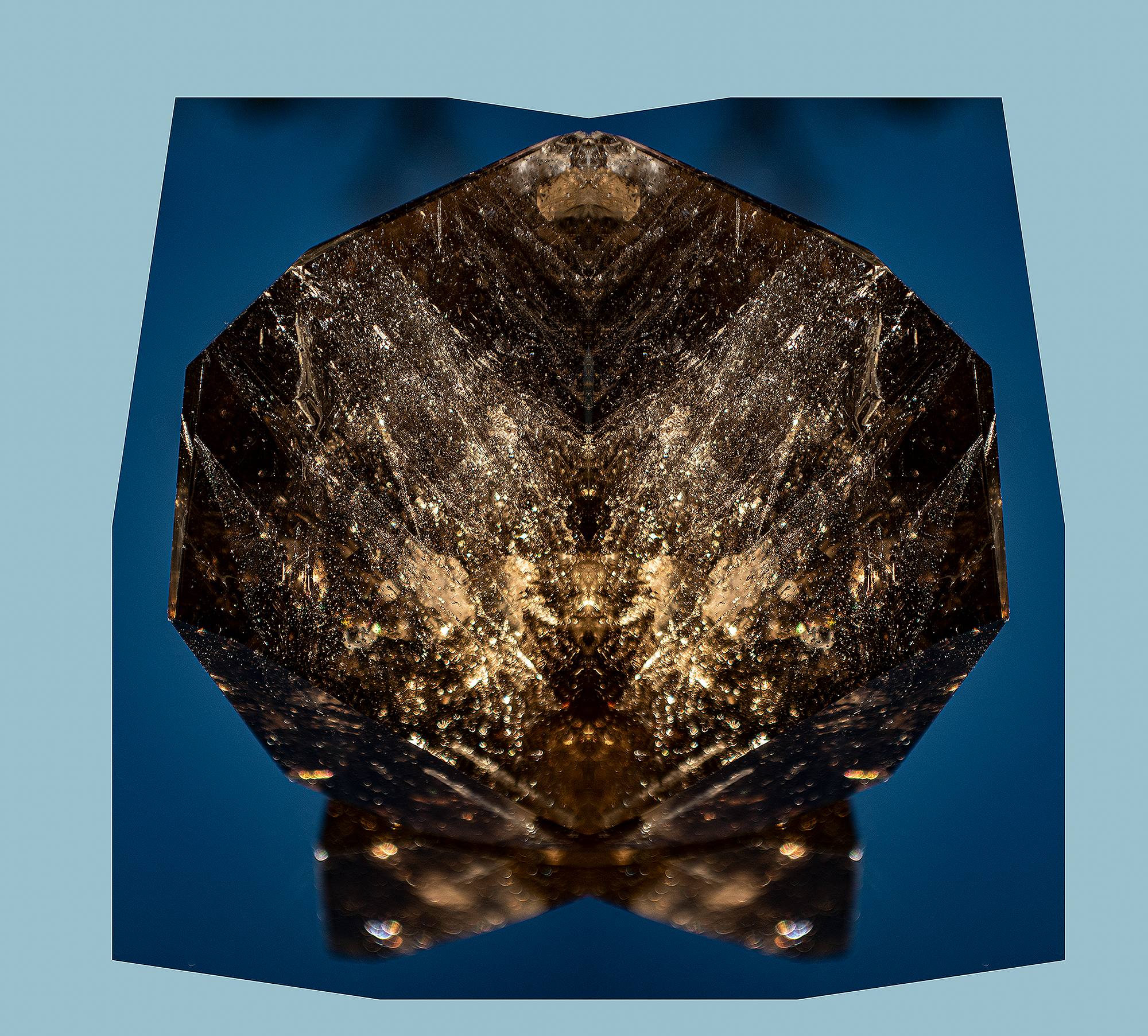 Smokey quartz, 2019, 40'' × 40" Digital art, Fuji Crystal DP II Photo Print under ¼" (8 mm) thick Acrylic Glass with aluminum Dibond backing