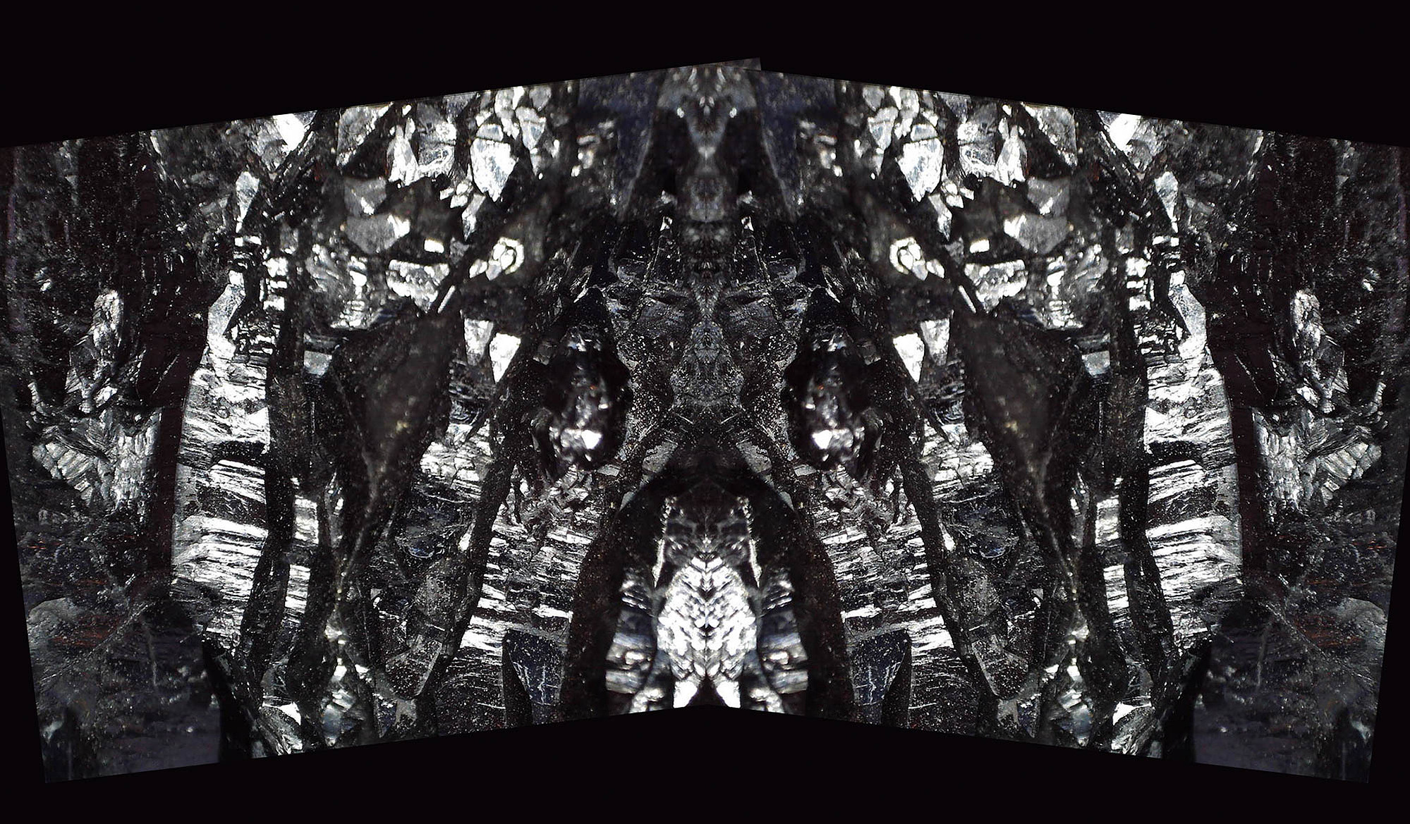 Black aura plate, 2019, 36'' × 54" Digital art, Fuji Crystal DP II Photo Print under ¼" (8 mm) thick Acrylic Glass with aluminum Dibond backing