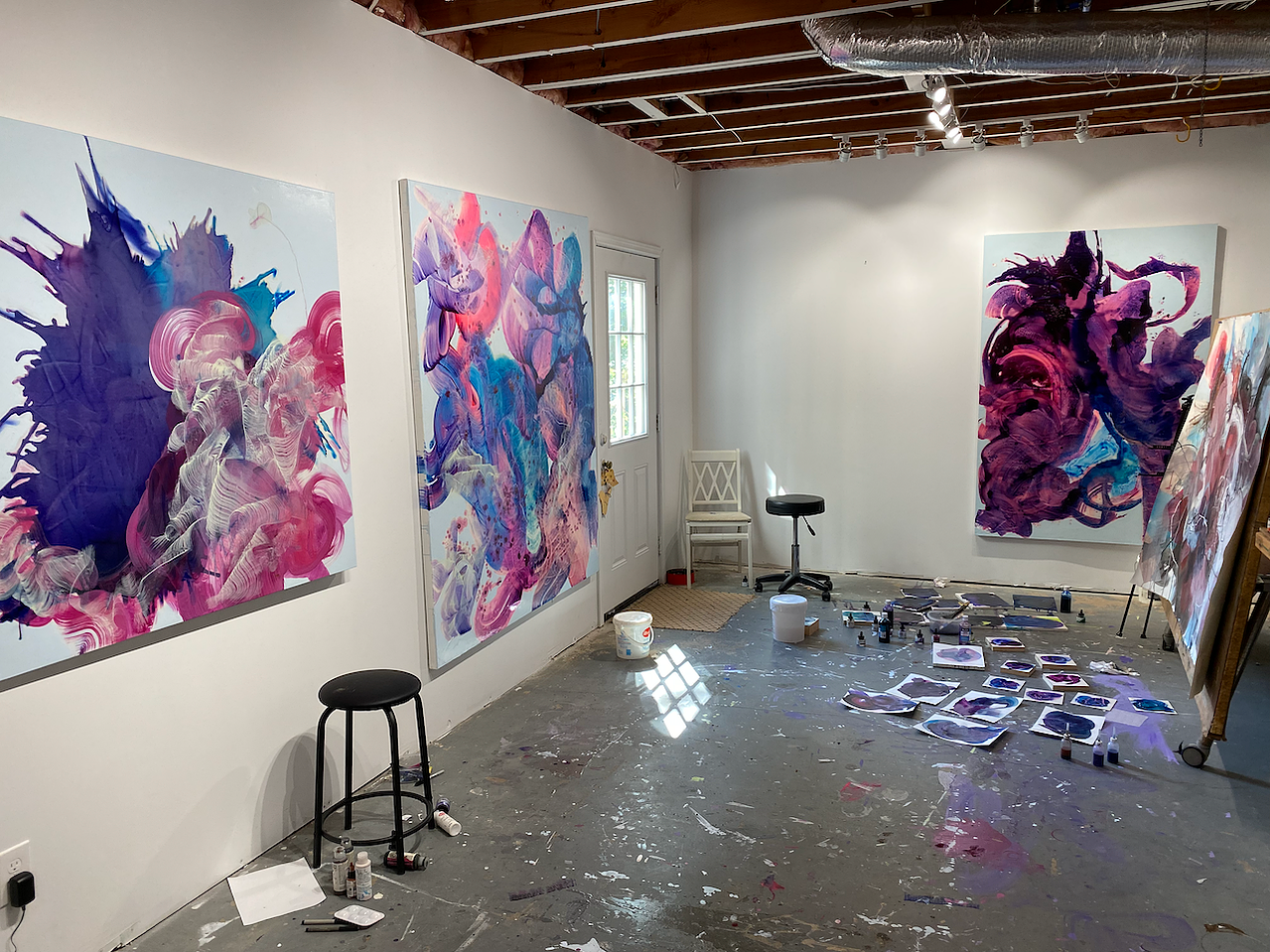 Artwork in the studio