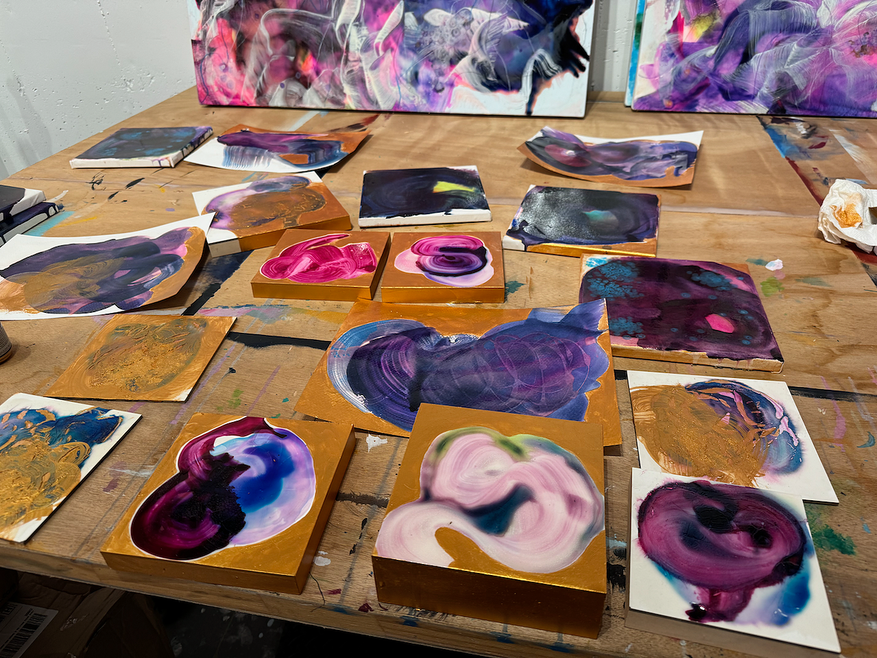 Artwork in the studio